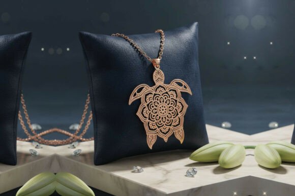 Download Premium Turtle Laser Cut Necklace Design - Premium Collection