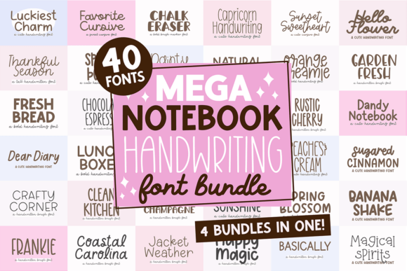 Download Mega Notebook Handwriting Bundle - Premium Resources